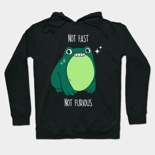 Not Fast Not Furious Frog by Tobe Fonseca Hoodie